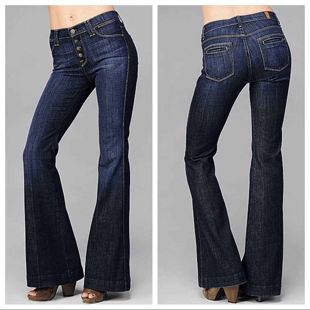 COPY - 7 for all mankind super flare high waisted…